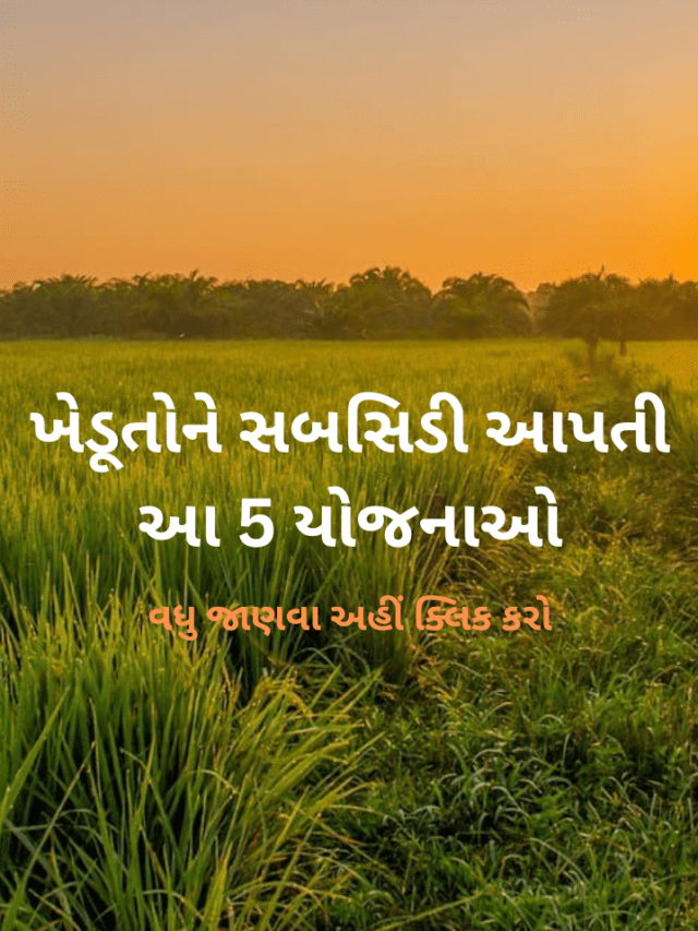 આજના ખેડૂત માટે લાભદાયી સહાય યોજનાઓ